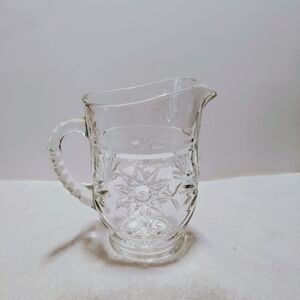 Vtg Anchor Hocking Early American Prescut “Star of David” Starburst Pitcher